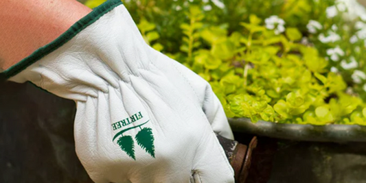 Goat skin leather work gloves